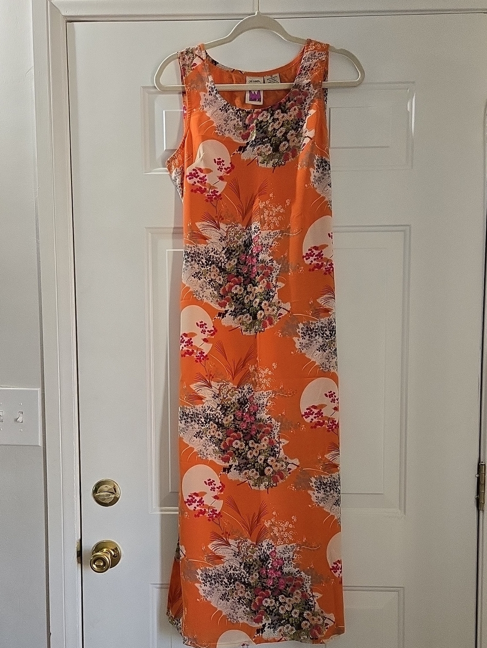 Original Anthony Midi Orange Floral Size Small